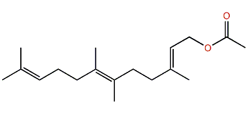 (E,E)-3,6,7,11-Tetramethyl-2,6,10-dodecatrienyl acetate